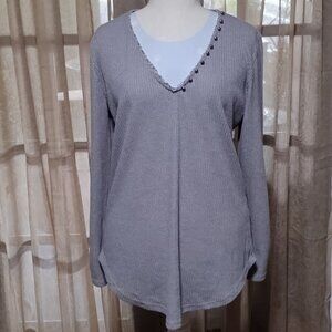 CLEARANCE Women's Long Sleeve Dressy Top by Amaryllis Size XL-EUC.